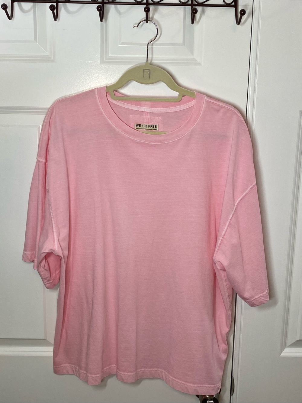 We The Free Oversized Short Sleeve Tee - Light Pink size Medium